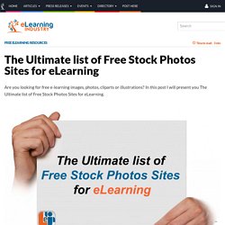 The Ultimate list of Free Stock Photos Sites for eLearning
