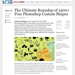 The Ultimate Roundup of 1500+ Free Photoshop Custom Shapes