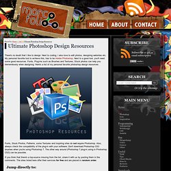 Ultimate Photoshop Design Resources