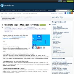 Ultimate Input Manager for Unity