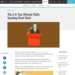 This is It: Your Ultimate Public Speaking Cheat Sheet