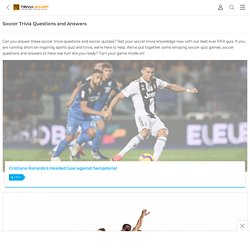 Scoccer Trivia Question -Triviasharp