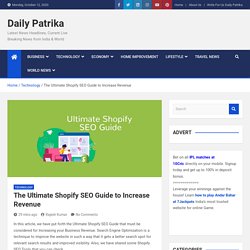 The Ultimate Shopify SEO Guide to Increase Revenue