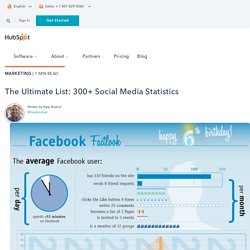 The Ultimate List: 300+ Social Media Statistics