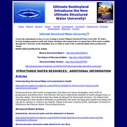 Ultimate Structured Water University
