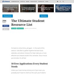 The Ultimate Student Resource List - Stepcase Lifehack