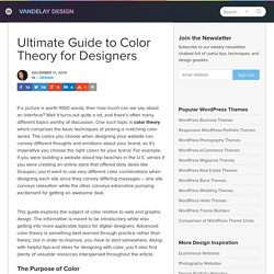 The Ultimate Guide to Color Theory for Designers