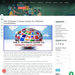 The Ultimate 5 Steps Guide For Website Localization