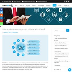 Ultimate Reason why you should use WordPress? - Blog %Meta Description