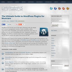 27 Best Free WordPress Plugins for Musicians (Build 20120312181643)