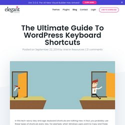 The Ultimate Guide To WordPress Keyboard Shortcuts