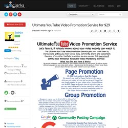 Ultimate YouTube Video Promotion Service for $29