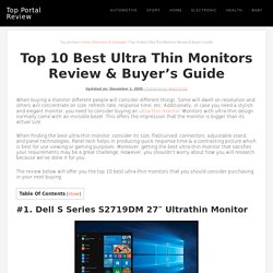 Top 10 Best Ultra Thin Monitors Review & Buyer's Guide