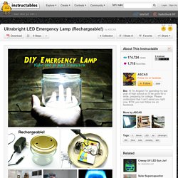 Ultrabright lampe LED d'urgence (rechargeable!)