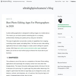 Best Photo Editing Apps For Photographers in 2020