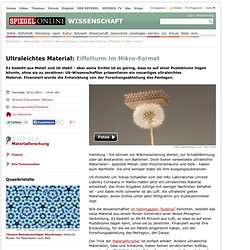 Ultraleichtes Material: Eiffelturm im Mikro-Format - SPIEGEL ONLINE - Nachrichten - Wissenschaft