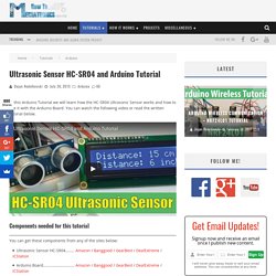 Ultrasonic Sensor HC-SR04 and Arduino Tutorial