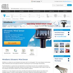 WindSonic Ultrasonic Wind Sensor