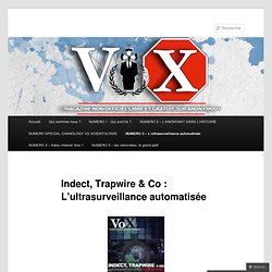 Indect, Trapwire & Co : L’ultrasurveillance automatisée