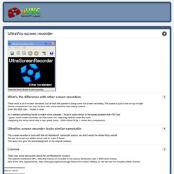 UltraVnc screen recorder: Free demo creation software