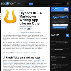 Ulysses III – A Markdown Writing App Like no Other