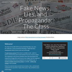 UM Library Fake News Course - David Sastre, Section 90
