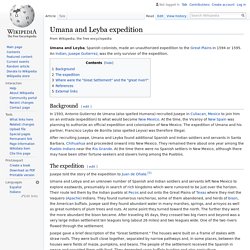 Umana and Leyba expedition - Wikipedia