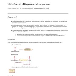 UML Cours 5 : Diagramme de séquences