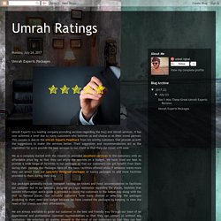 Umrah Ratings : Umrah Experts Packages