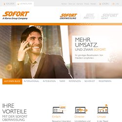 Startseite - Online-Anbieter - sofortüberweisung.de