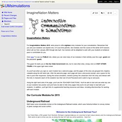 UMsimulations - ImagineNation Matters