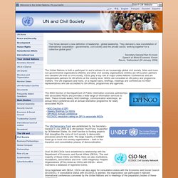 UN and Civil Society