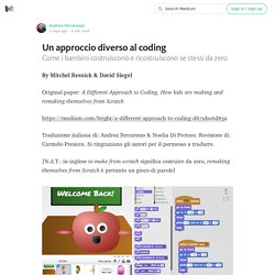 Un approccio diverso al coding