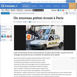 France : Un nouveau piéton écrasé à Paris