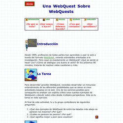 Una WebQuest sobre WebQuests