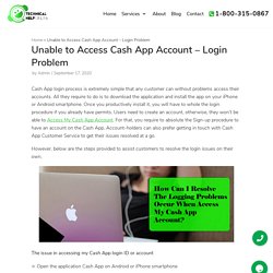 Unable to Access Cash App Account – Login Problem