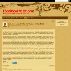 Odlične računalniške storitve podjetja Fixit
