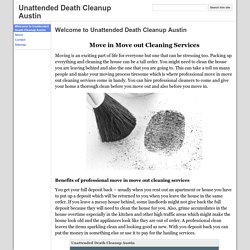 Unattended Death Cleanup Austin