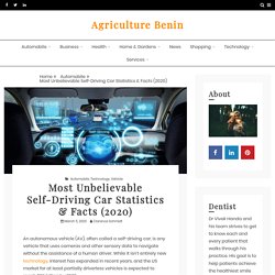 Most Unbelievable Self-Driving Car Statistics & Facts (2020) – Agriculture Benin