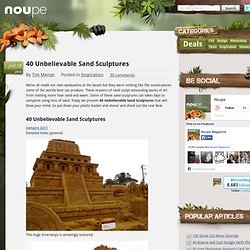 40 Unbelievable Sand Sculptures - Noupe Design Blog