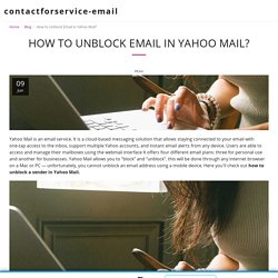 How to Unblock Email in Yahoo Mail?
