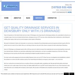 Blocked Drains / Drain Lining / CCTV Surveys / Drain Unblocking / Emergency Drain Repairs / Drain Maintenance / Drain Repairs / Drain Services / Blocked Drainage / Drainage Companies