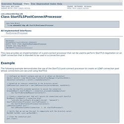 LDAP Connection Pools with StartTLS