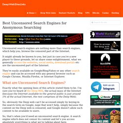 Best Uncensored Search Engines for Anonymous Searching