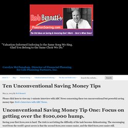 Ten Unconventional Saving Money Tips