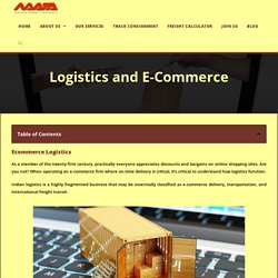 Unconventional/Unexpected Logistic And E-commerce Growth 2020- Navata