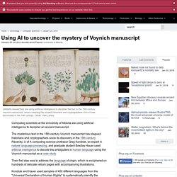 Using AI to uncover the mystery of Voynich manuscript