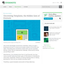 Uncovering Templates, the Hidden Gem of Evernote