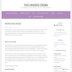 Uncrossing Oneself – This Crooked Crown