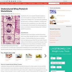 Undenatured Whey Protein & Glutathione